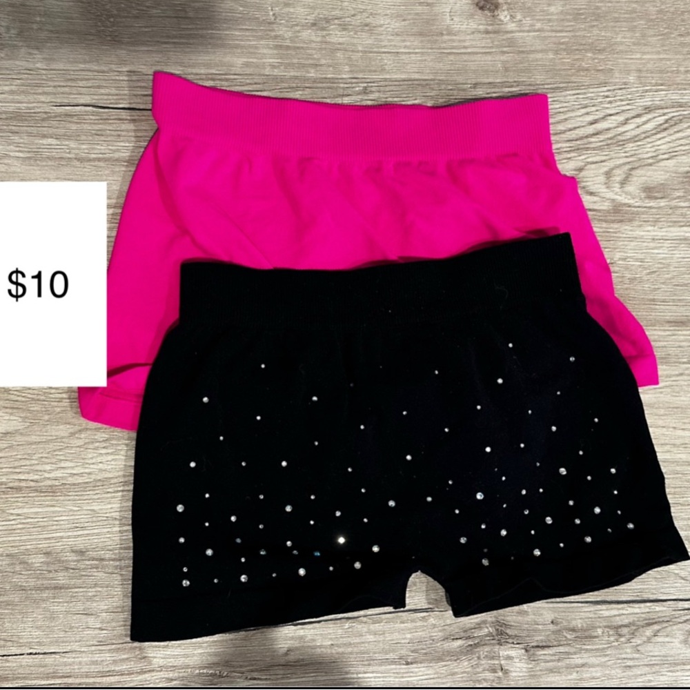 Kids Black and Pink Shorts Set